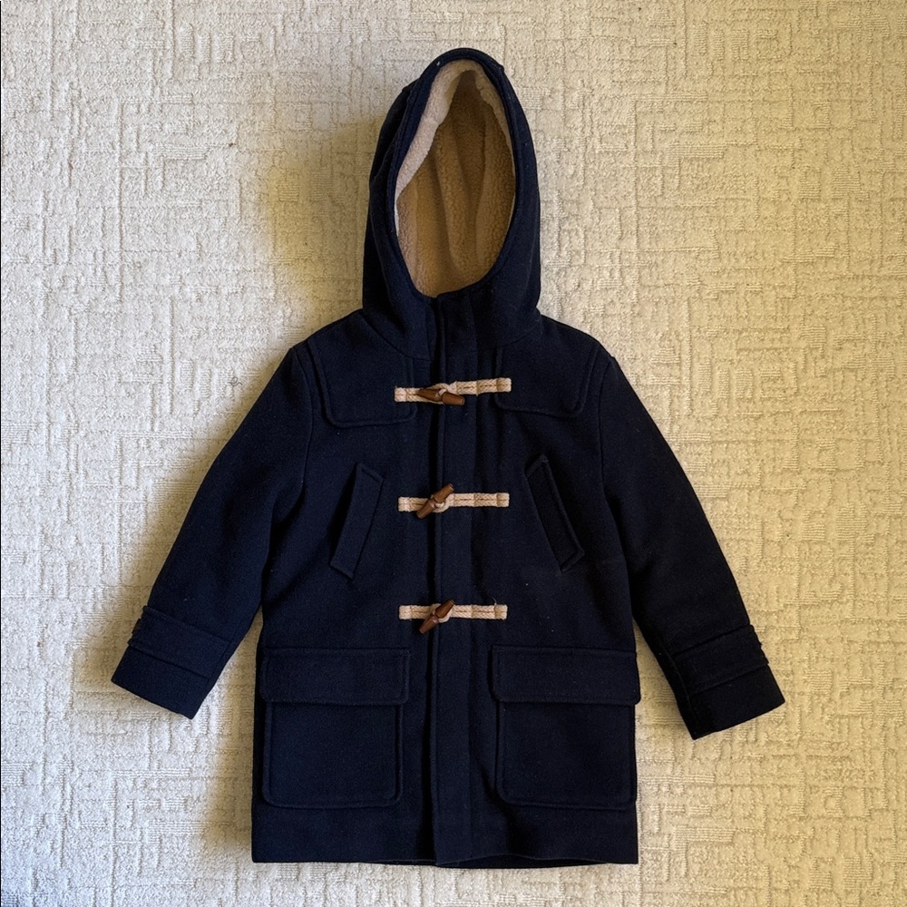 Zara kids Navy Blue Kids Duffle Coat